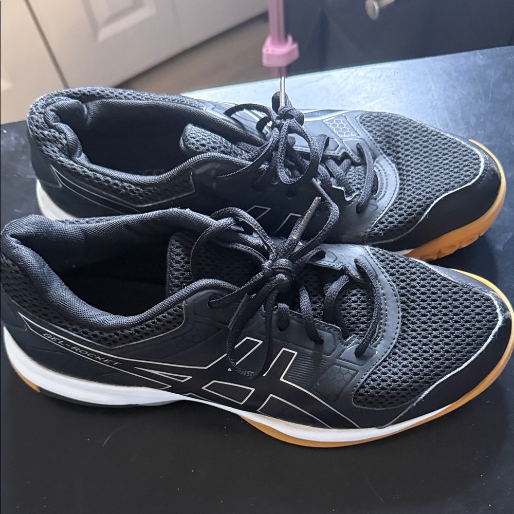 ASICS Black and Gold Running Shoes